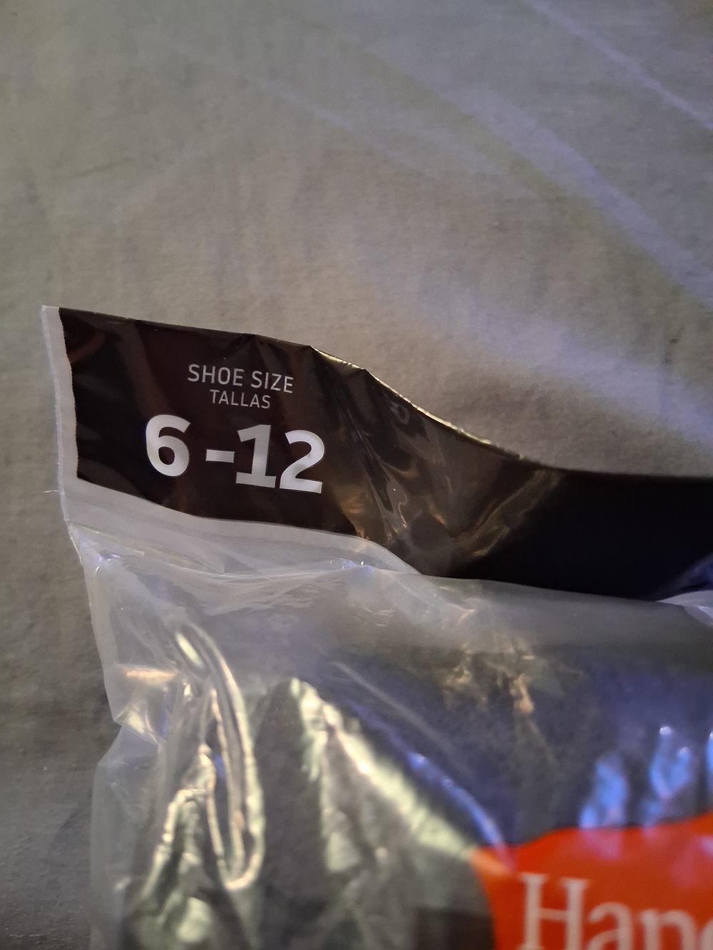 Hanes Men's Cushion Crew Socks - Black (12-Pack) - Picture 4 of 4